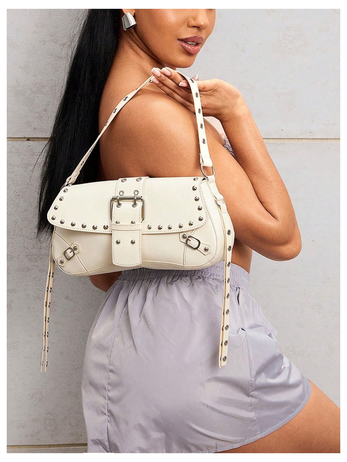 Studded Mini Crossbody Shoulder Bag