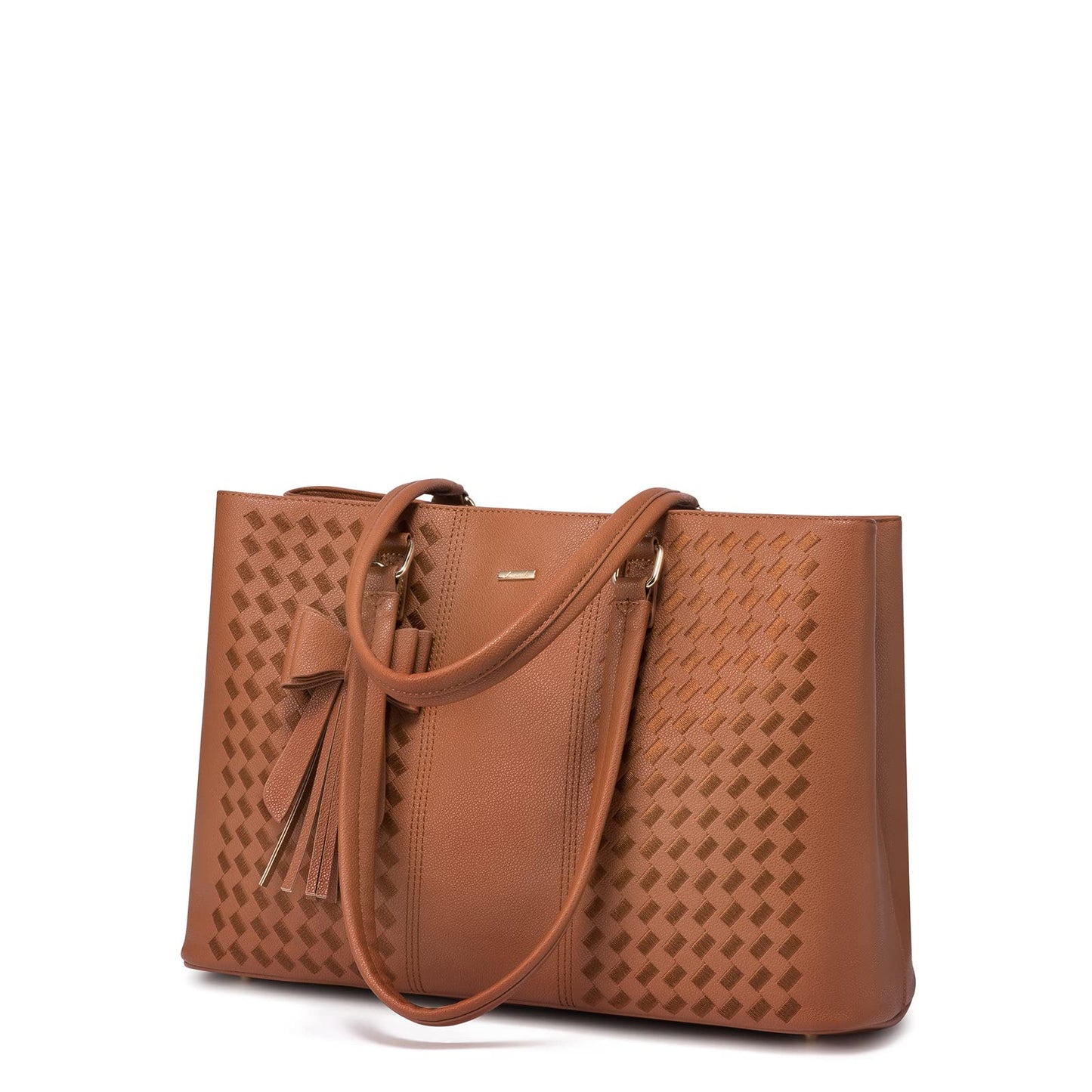 Waterproof Leather Laptop Tote Bag