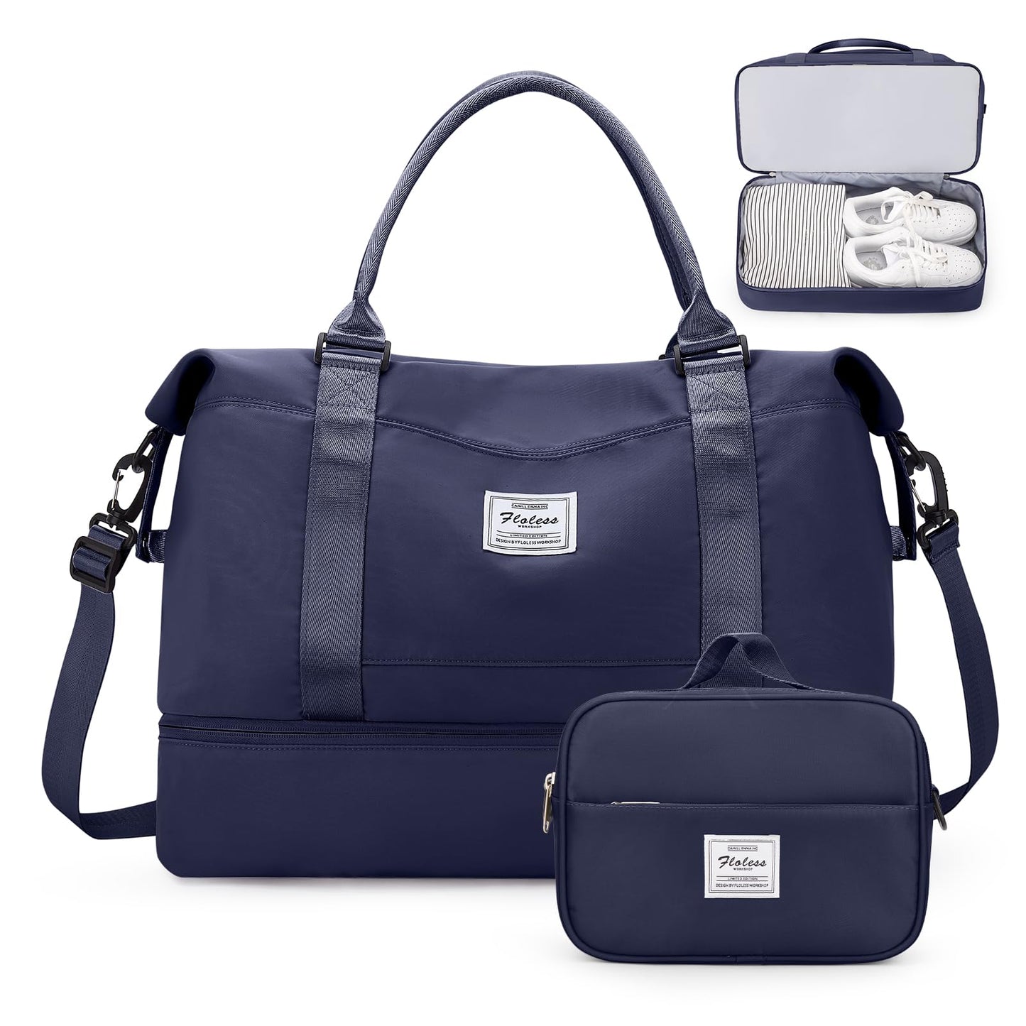 Weekender Travel Bag With Shoe Compartment