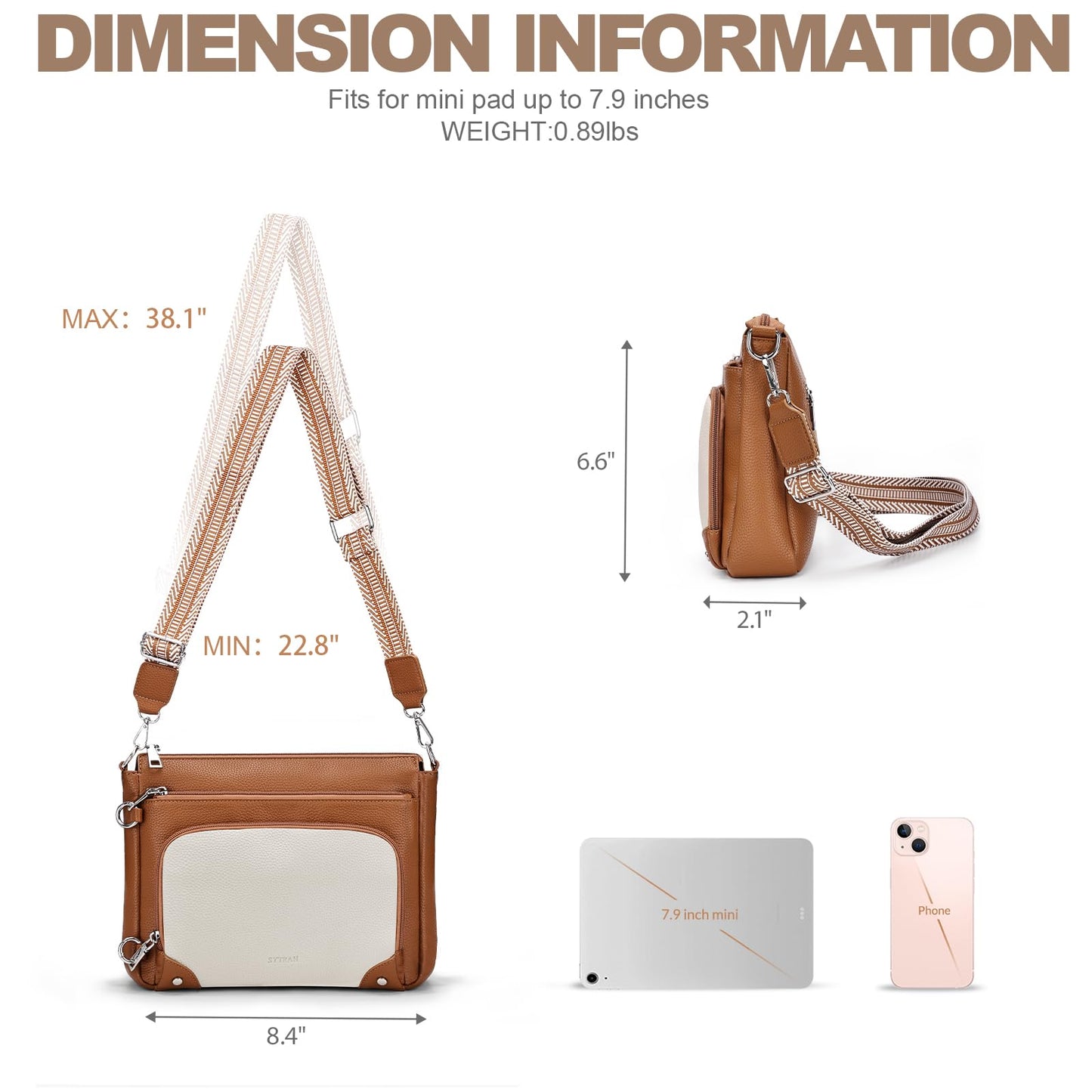 Anti-Theft RFID Crossbody Shoulder Bag