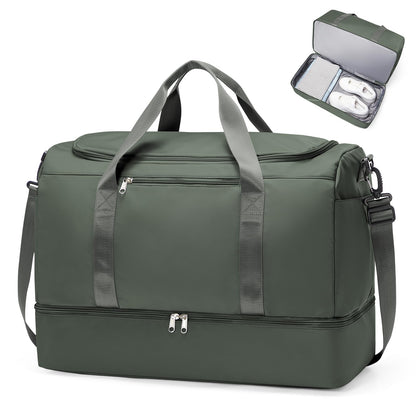 Large Weekender Travel Bag With Shoe Compartment
