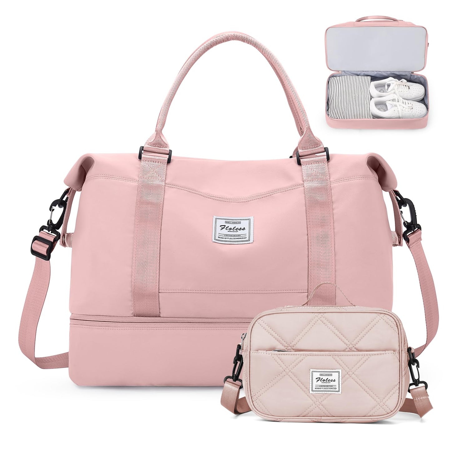 Weekender Travel Bag With Shoe Compartment