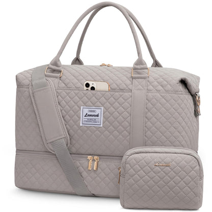 Weekender Travel Bag With Shoe & Wet Pocket
