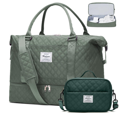 Weekender Travel Bag With Shoe Compartment