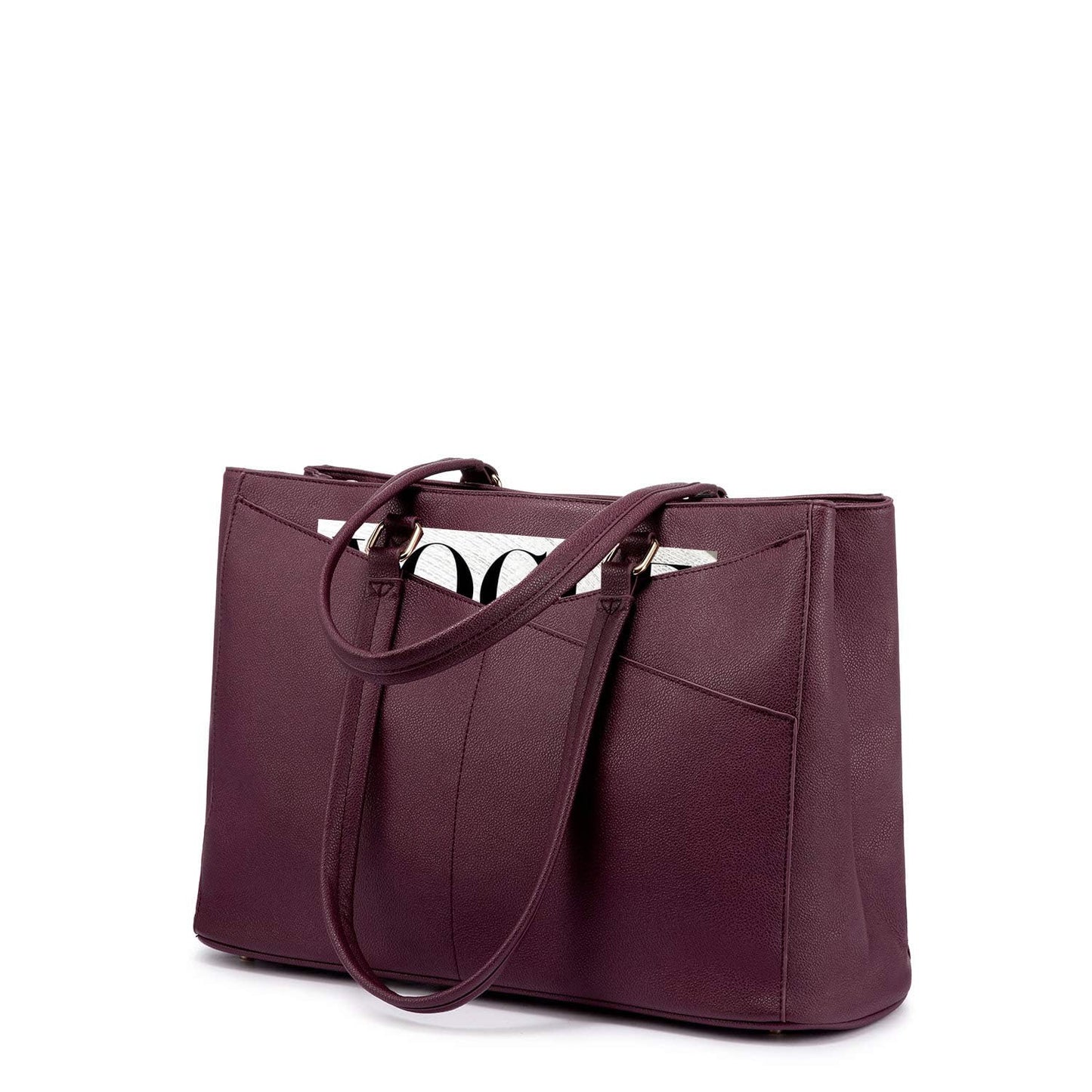 Waterproof Leather Laptop Tote Bag