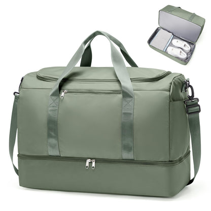Large Weekender Travel Bag With Shoe Compartment