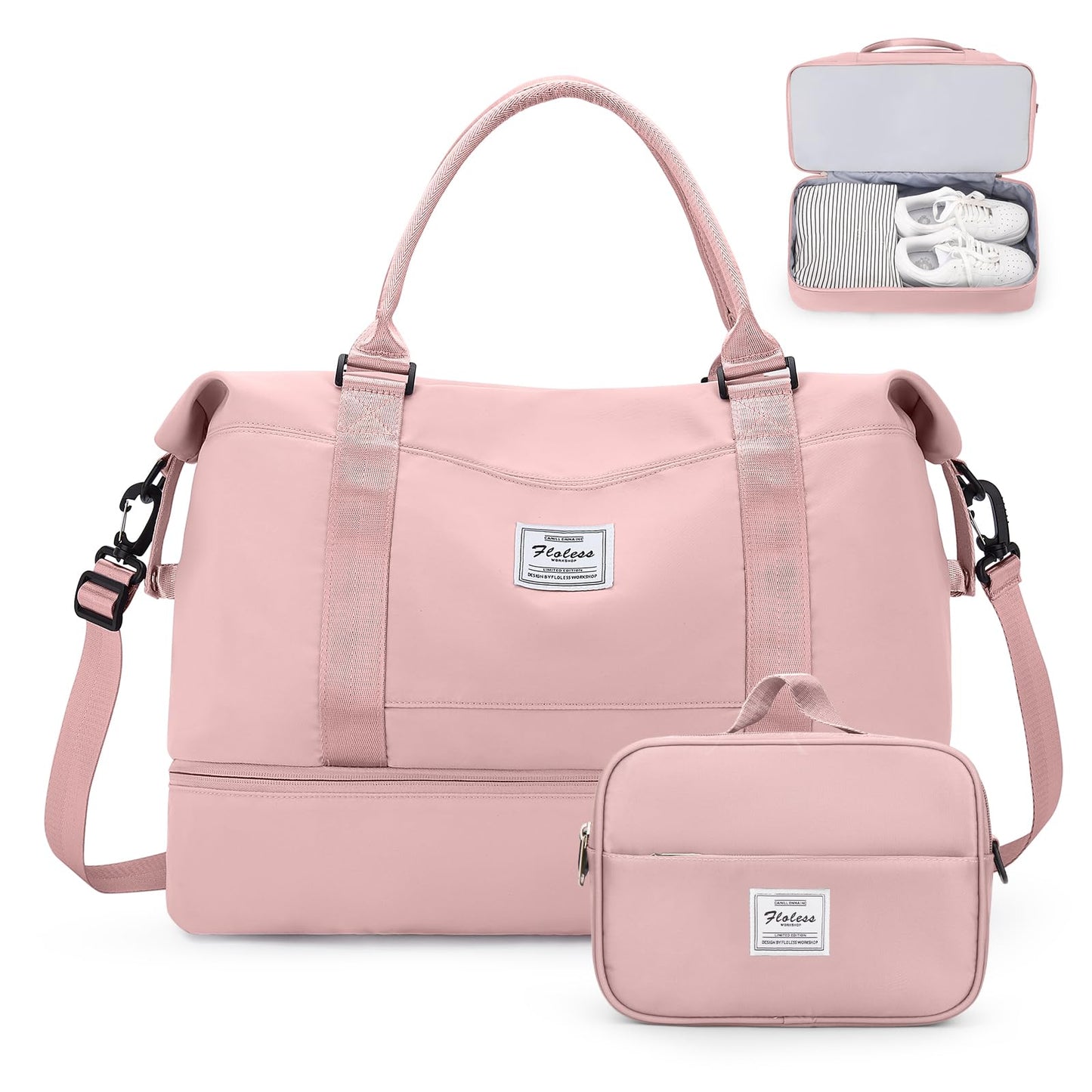 Weekender Travel Bag With Shoe Compartment