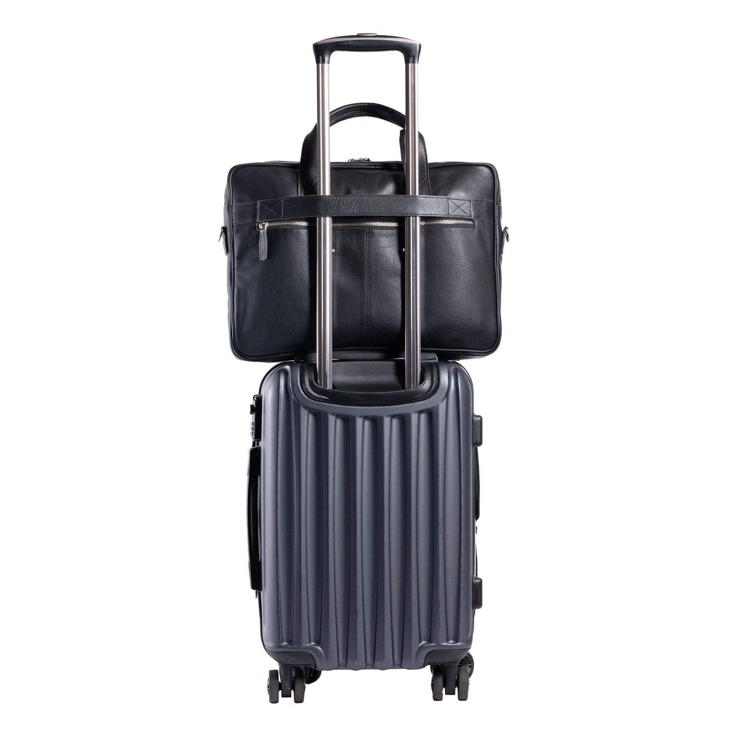 Leather Laptop Messenger Briefcase Bag