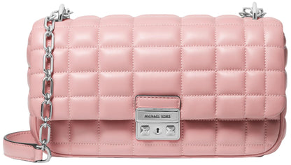 Large Chain Shoulder Bag With Convertible Strap