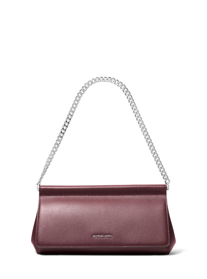 Medium Leather Clutch Wallet With Wrist Strap