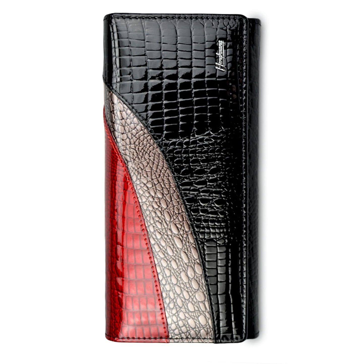 Slim Leather Trifold Wallet With Card Holder