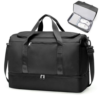 Large Weekender Travel Bag With Shoe Compartment