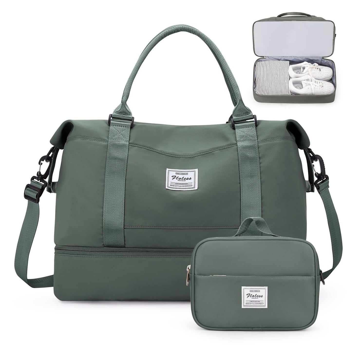 Weekender Travel Bag With Shoe Compartment
