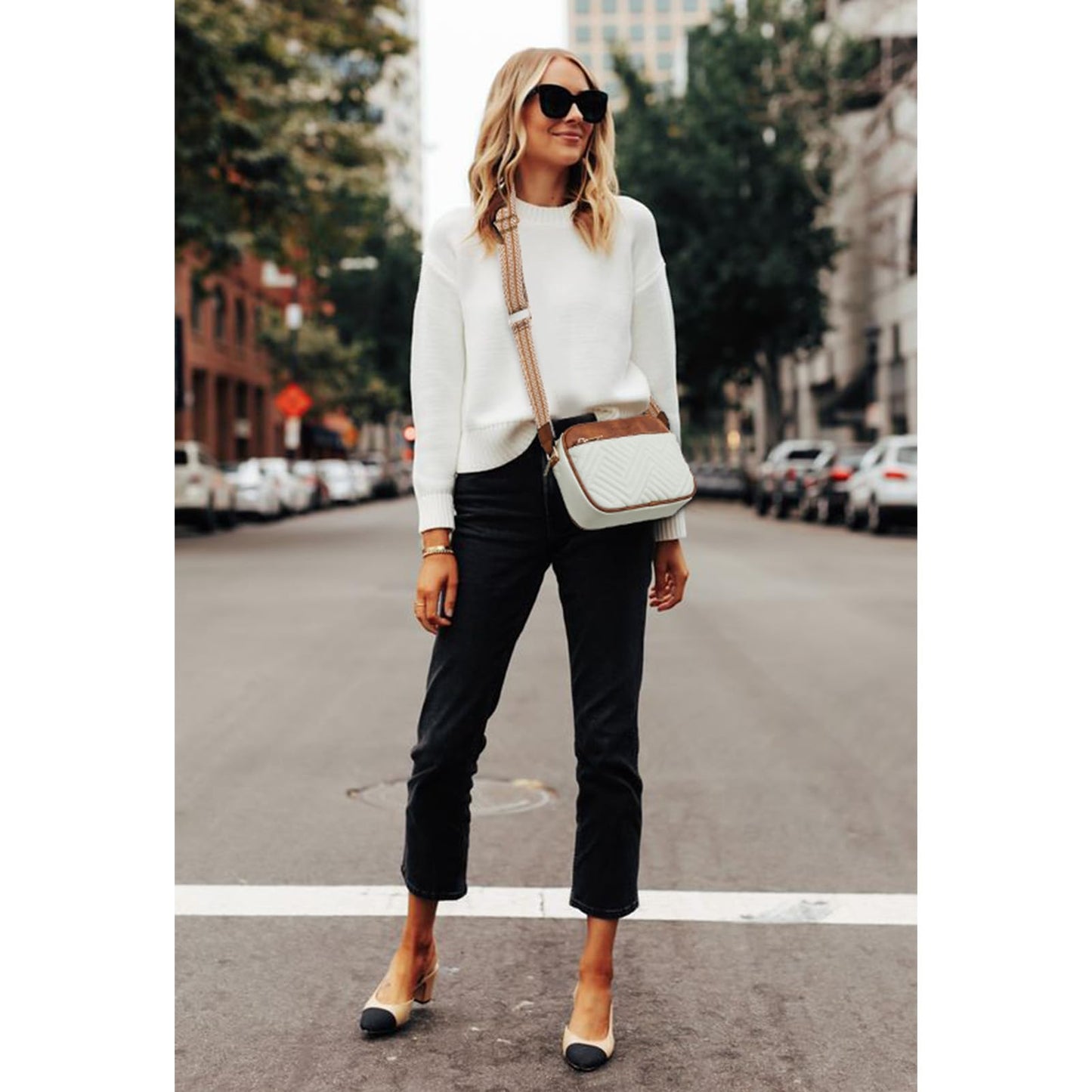 Quilted Vegan Leather Crossbody Bag
