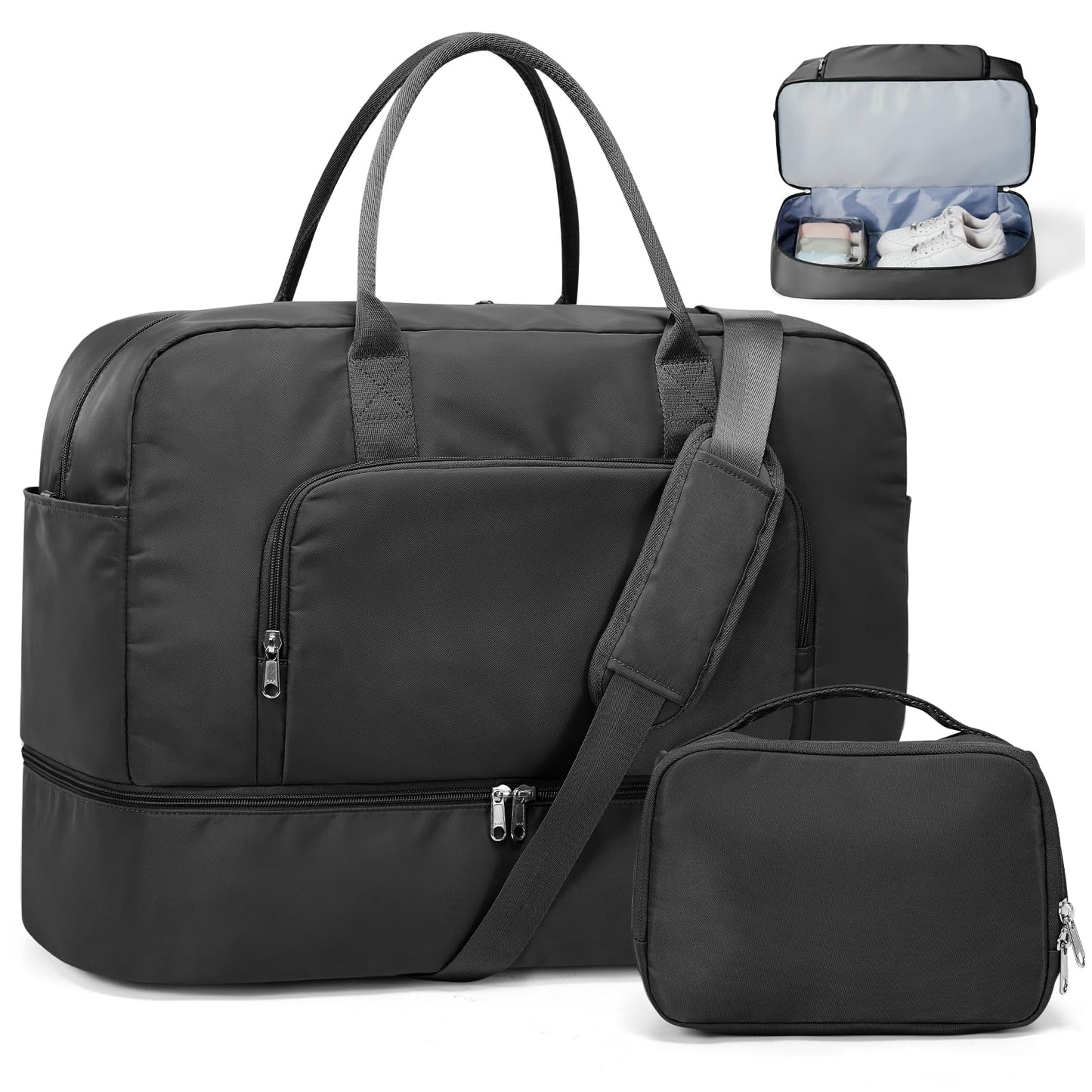 Weekender Travel Bag With Shoe Compartment