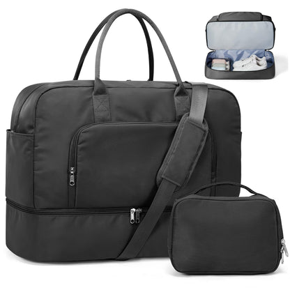 Weekender Travel Bag With Shoe Compartment