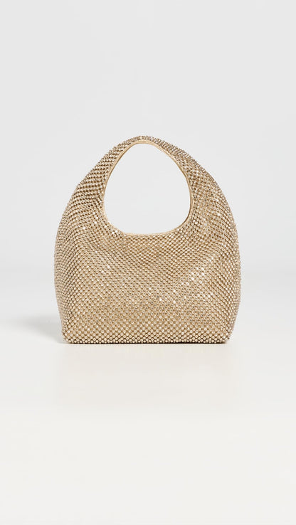 Mini Bucket Clutch Bag With Drawstring Closure