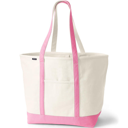 Open Top Canvas Tote Bag