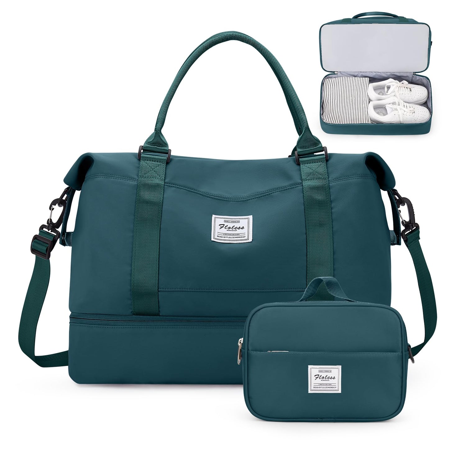 Weekender Travel Bag With Shoe Compartment
