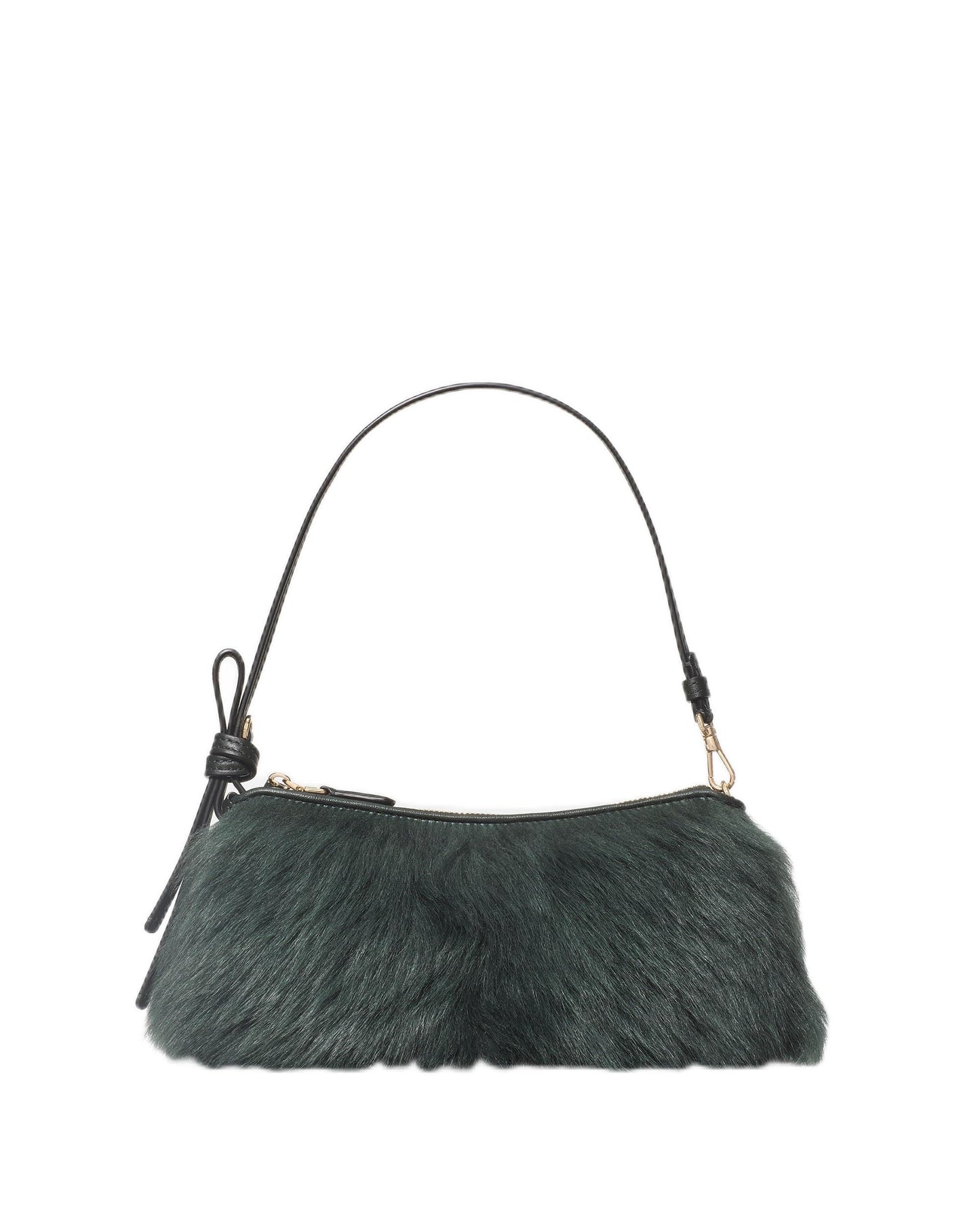 Pebbled Leather Pochette Shoulder Bag