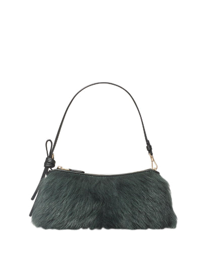 Pebbled Leather Pochette Shoulder Bag