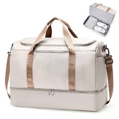 Large Weekender Travel Bag With Shoe Compartment