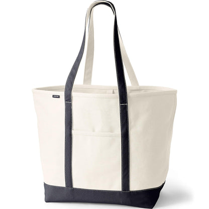 Open Top Canvas Tote Bag