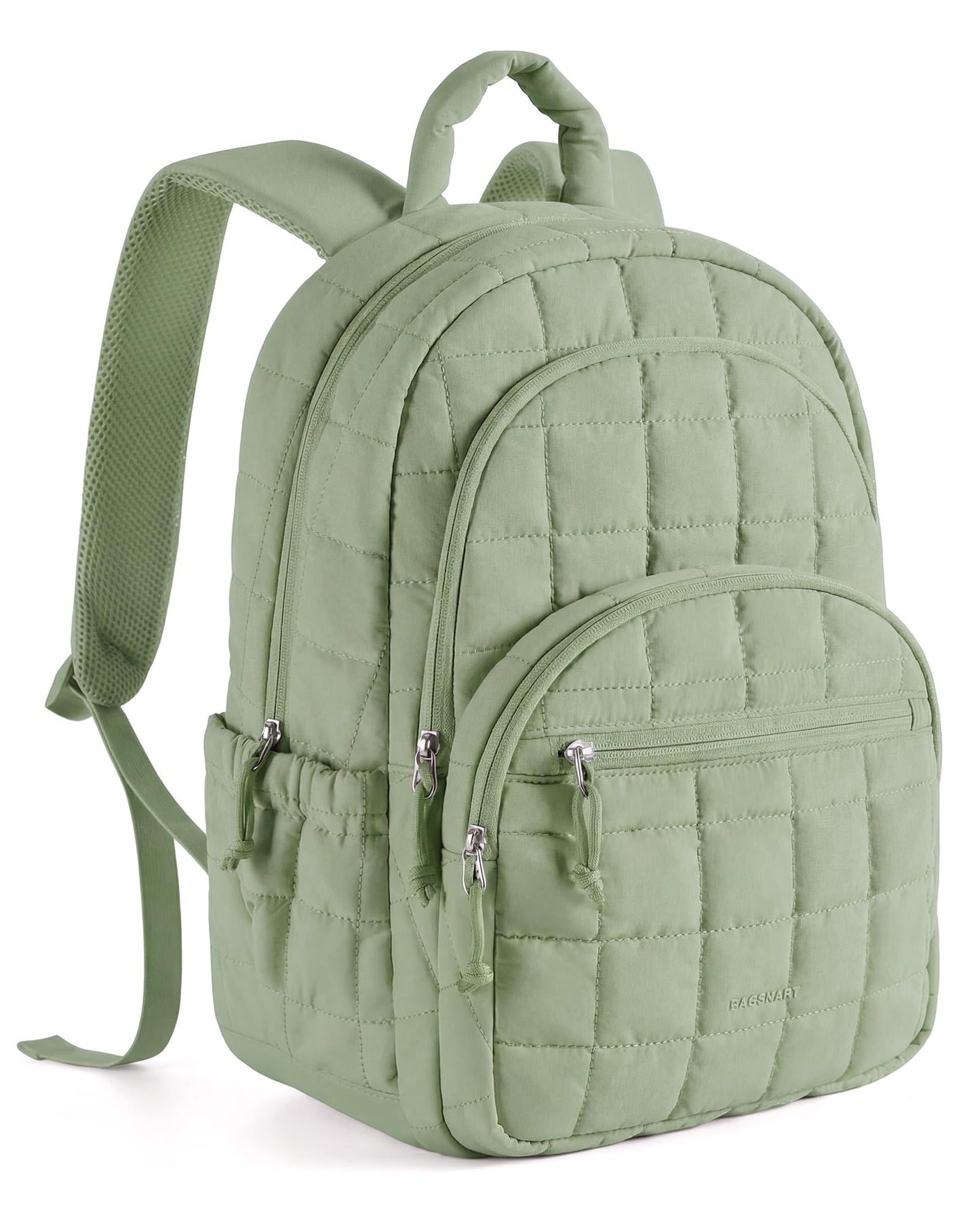 Quilted Laptop Backpack With Water-Resistant Design