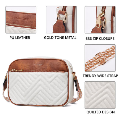 Quilted Vegan Leather Crossbody Bag