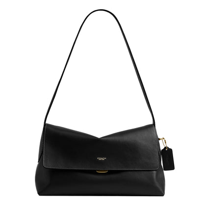 Natural Grain Leather Shoulder Bag