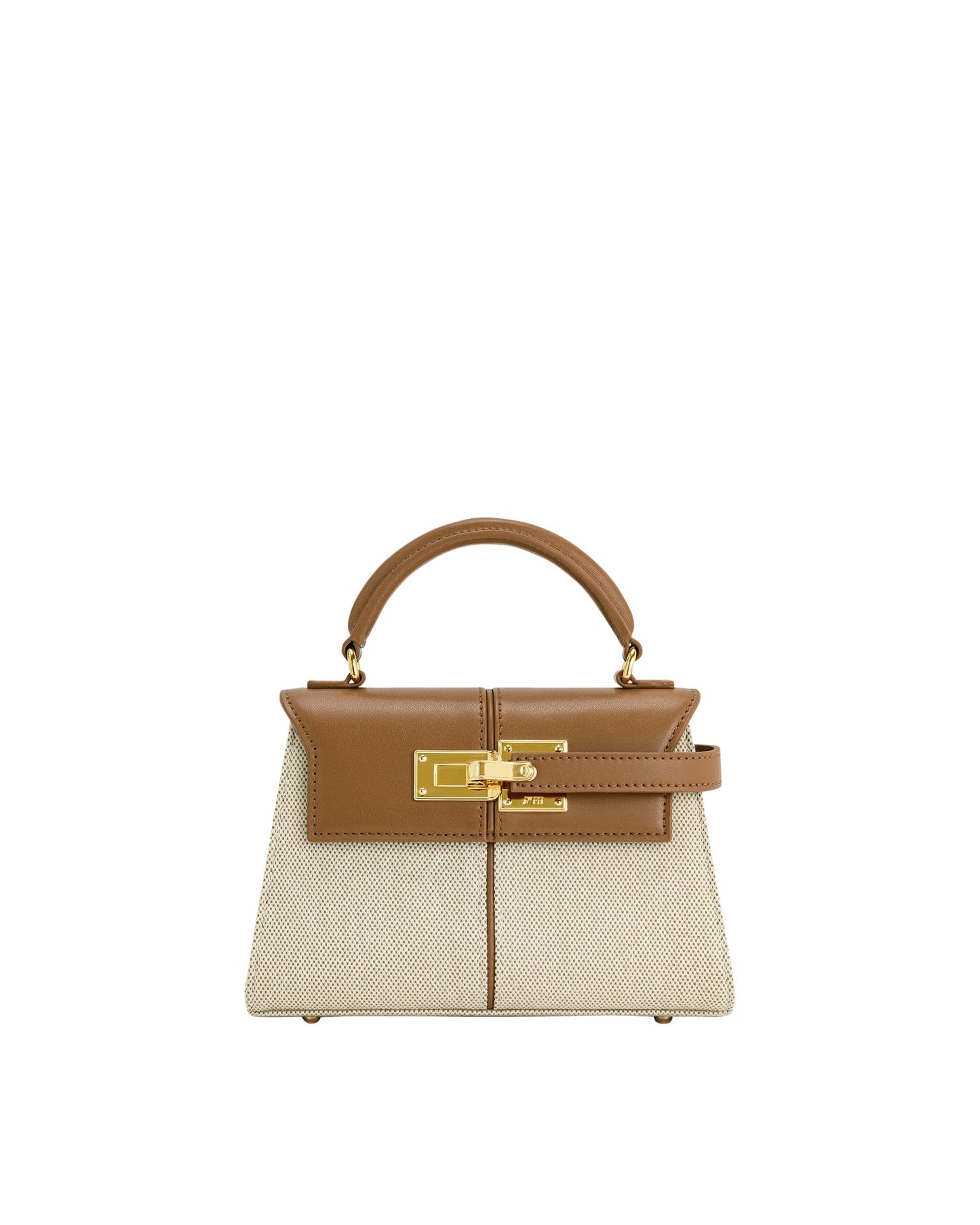 Elegant Top Handle Structured Handbag