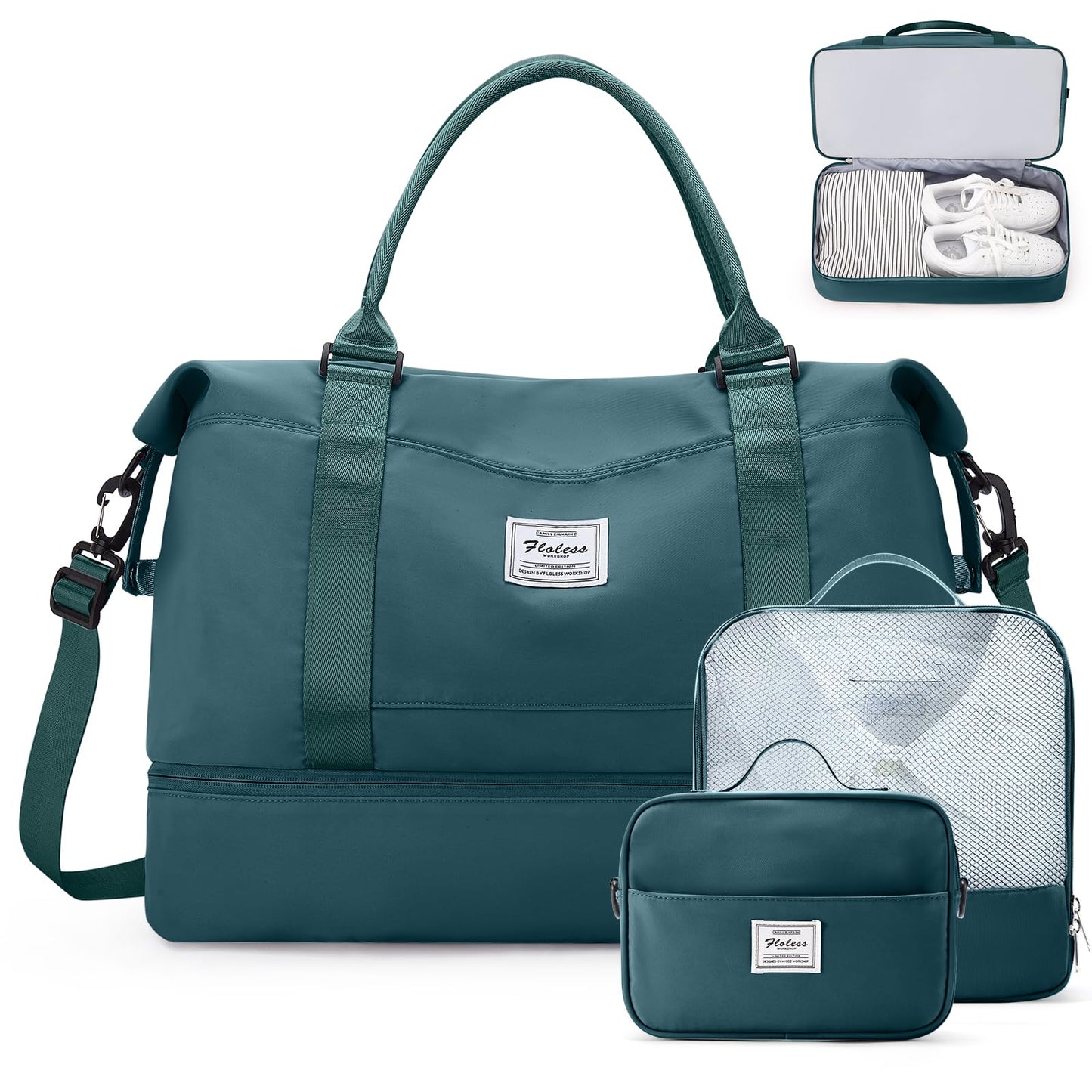 Weekender Travel Bag With Shoe Compartment