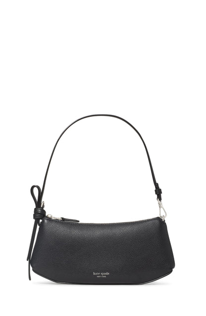 Pebbled Leather Pochette Shoulder Bag
