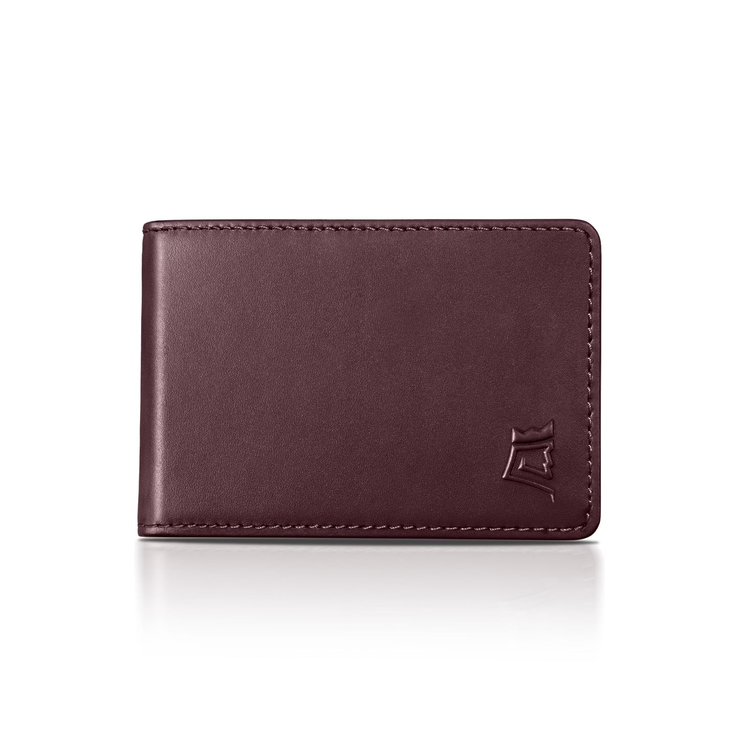 Minimalist Leather Wallet With Cash Pocket & Strap