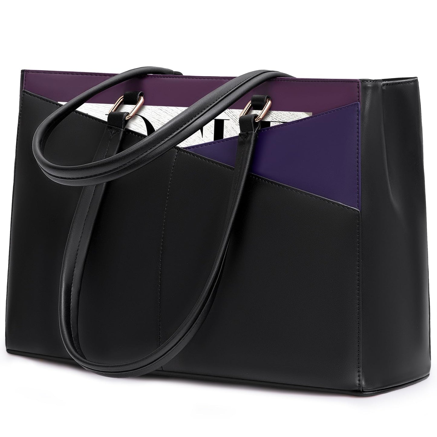 Waterproof Leather Laptop Tote Bag