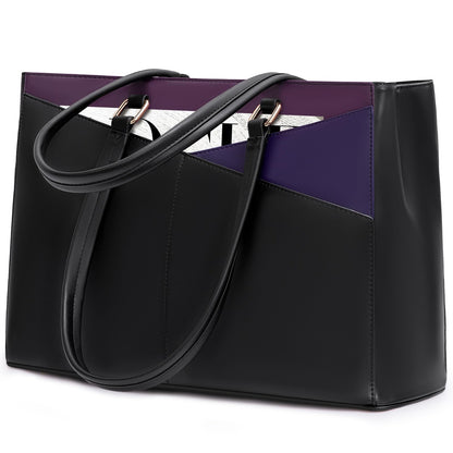Waterproof Leather Laptop Tote Bag
