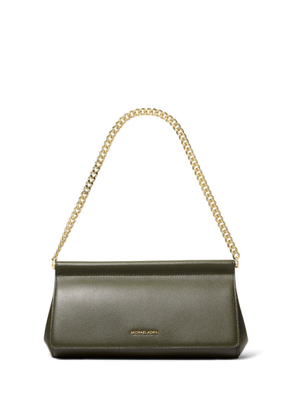 Medium Leather Clutch Wallet With Wrist Strap