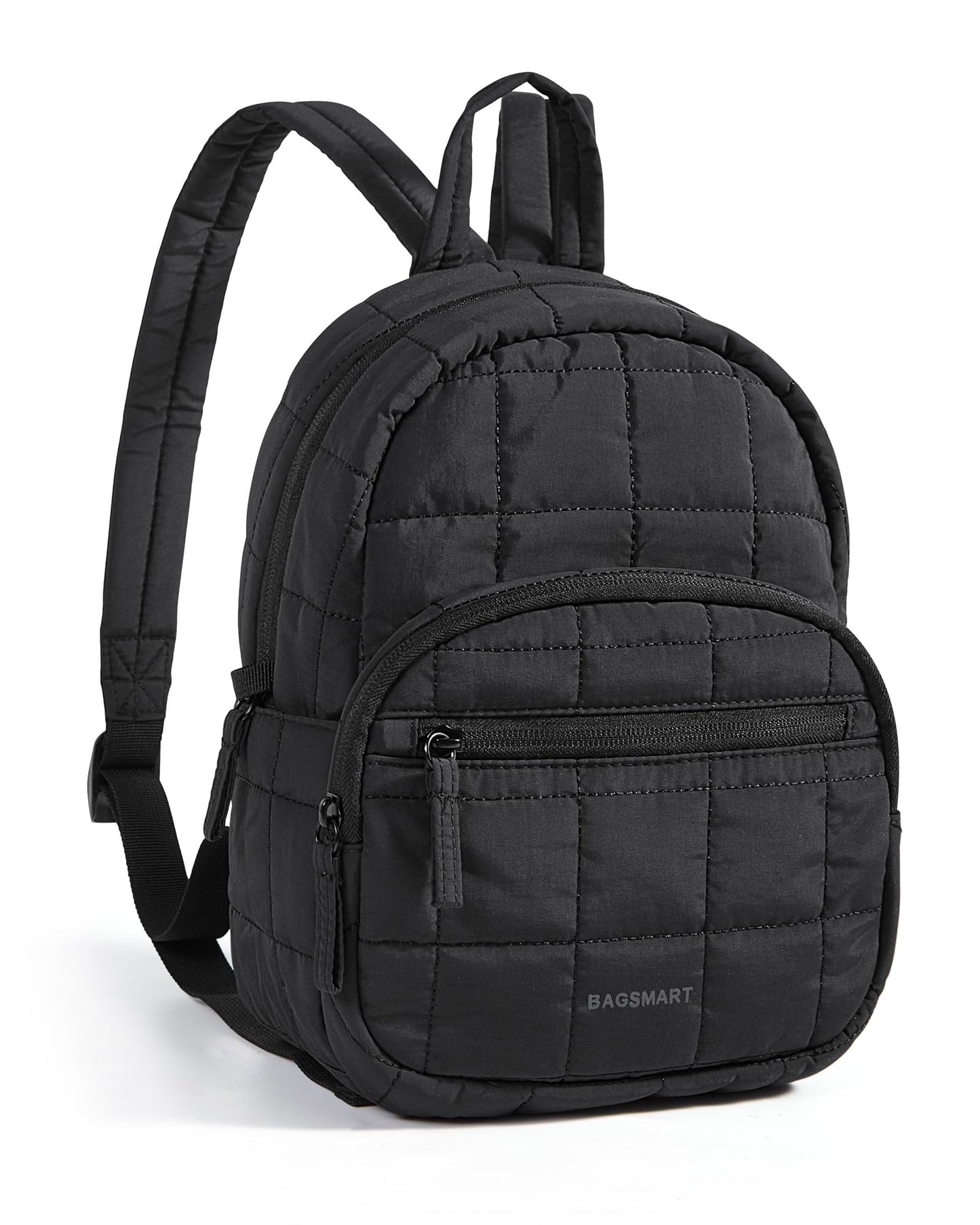 Quilted Laptop Backpack With Water-Resistant Design