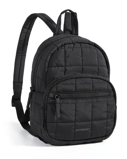Quilted Laptop Backpack With Water-Resistant Design