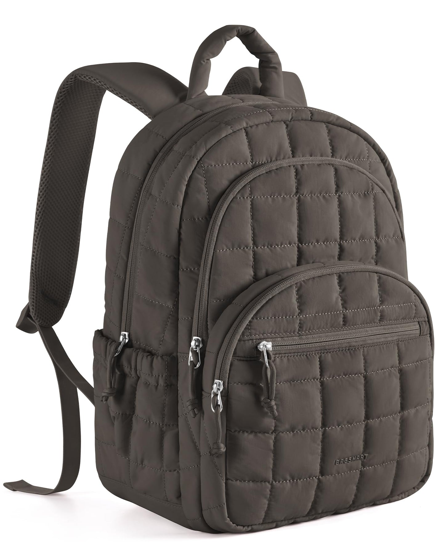 Quilted Laptop Backpack With Water-Resistant Design