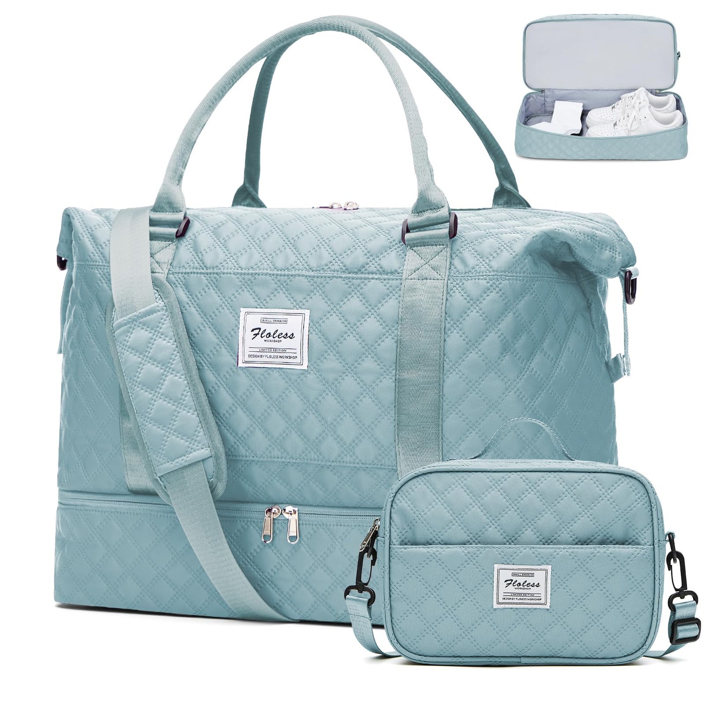 Weekender Travel Bag With Shoe Compartment
