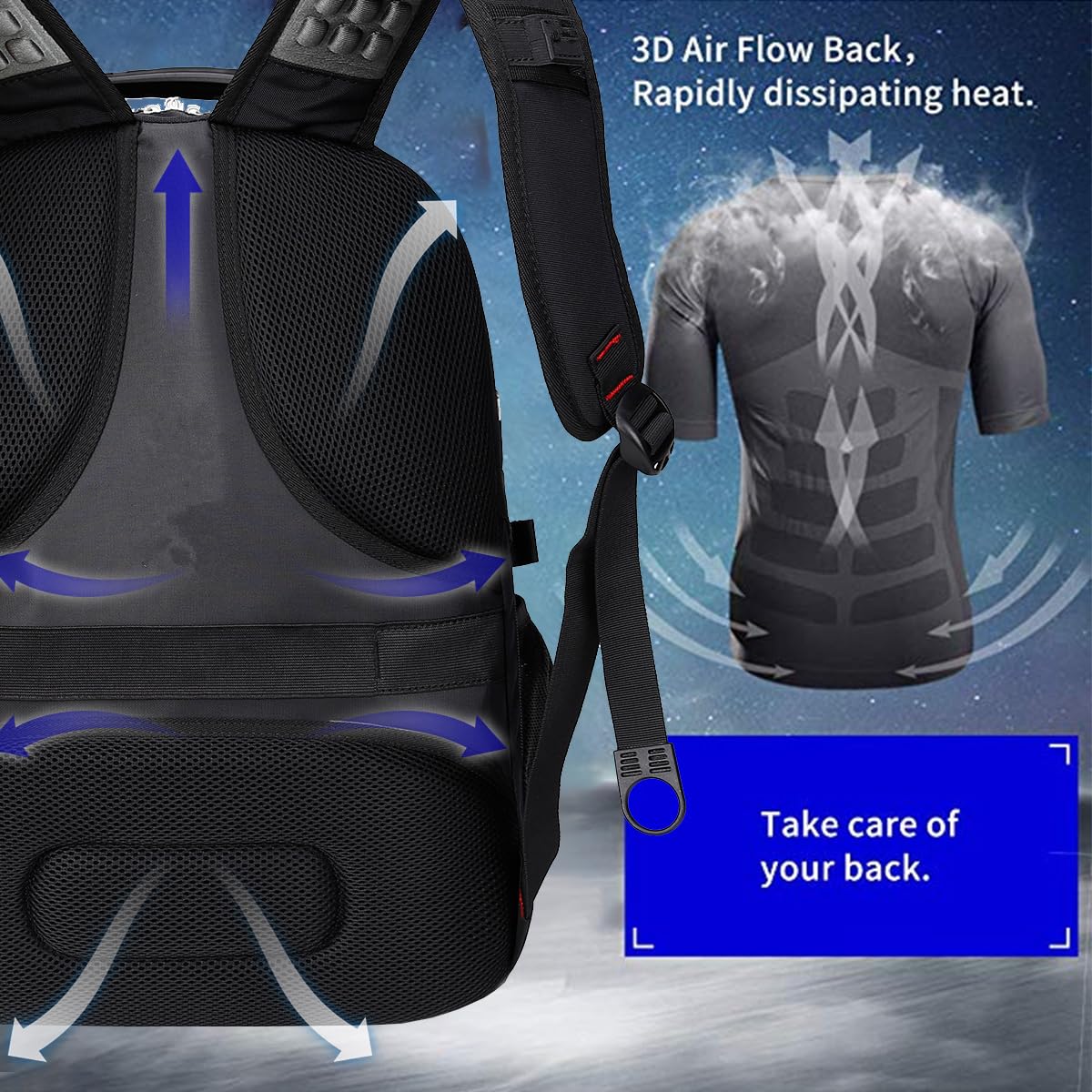 Extra Large Travel Laptop Backpack With Lock