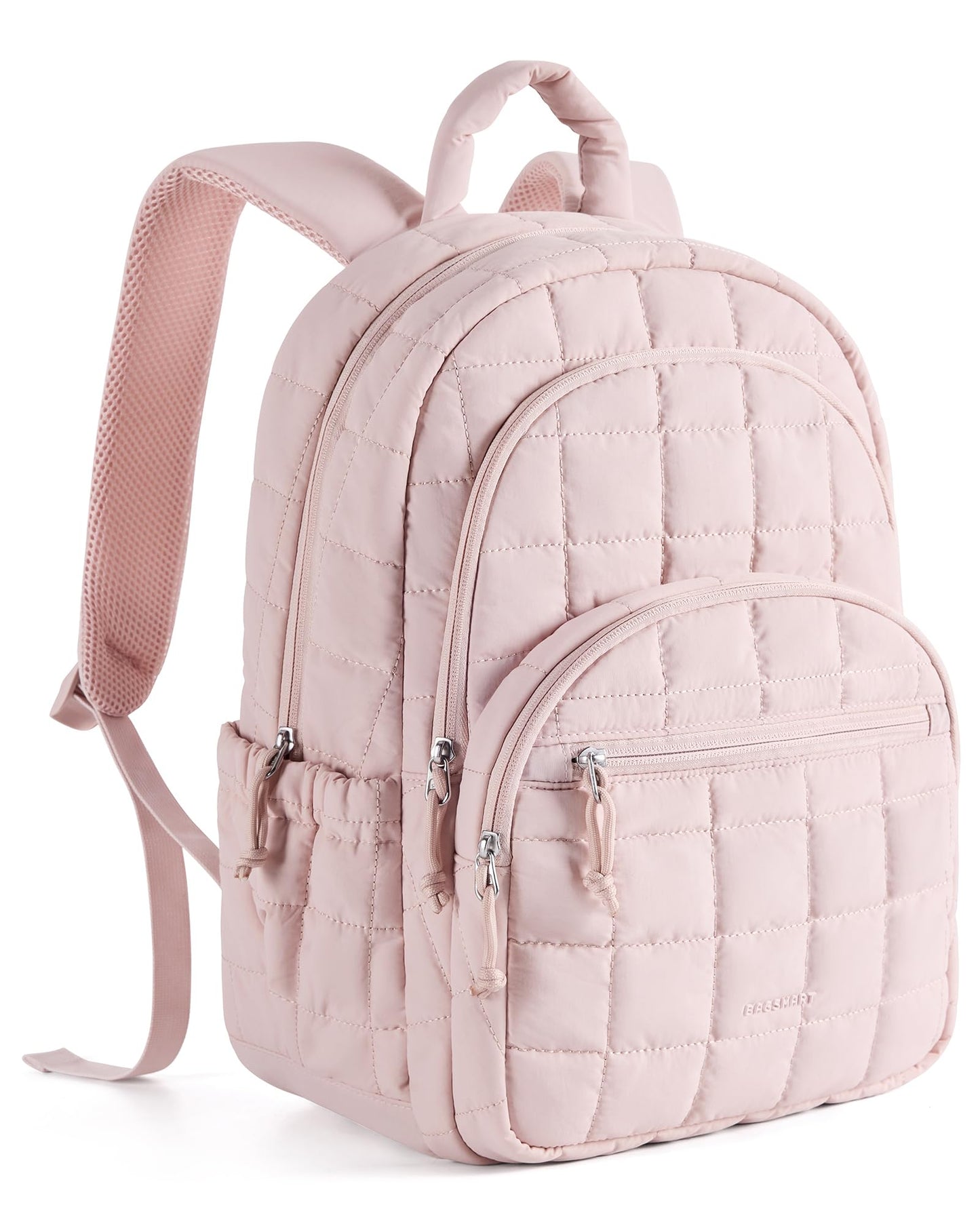 Quilted Laptop Backpack With Water-Resistant Design