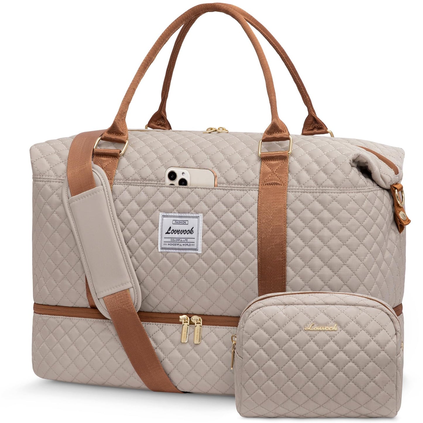Weekender Travel Bag With Shoe & Wet Pocket