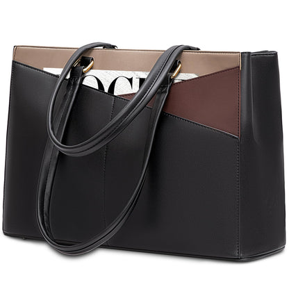 Waterproof Leather Laptop Tote Bag