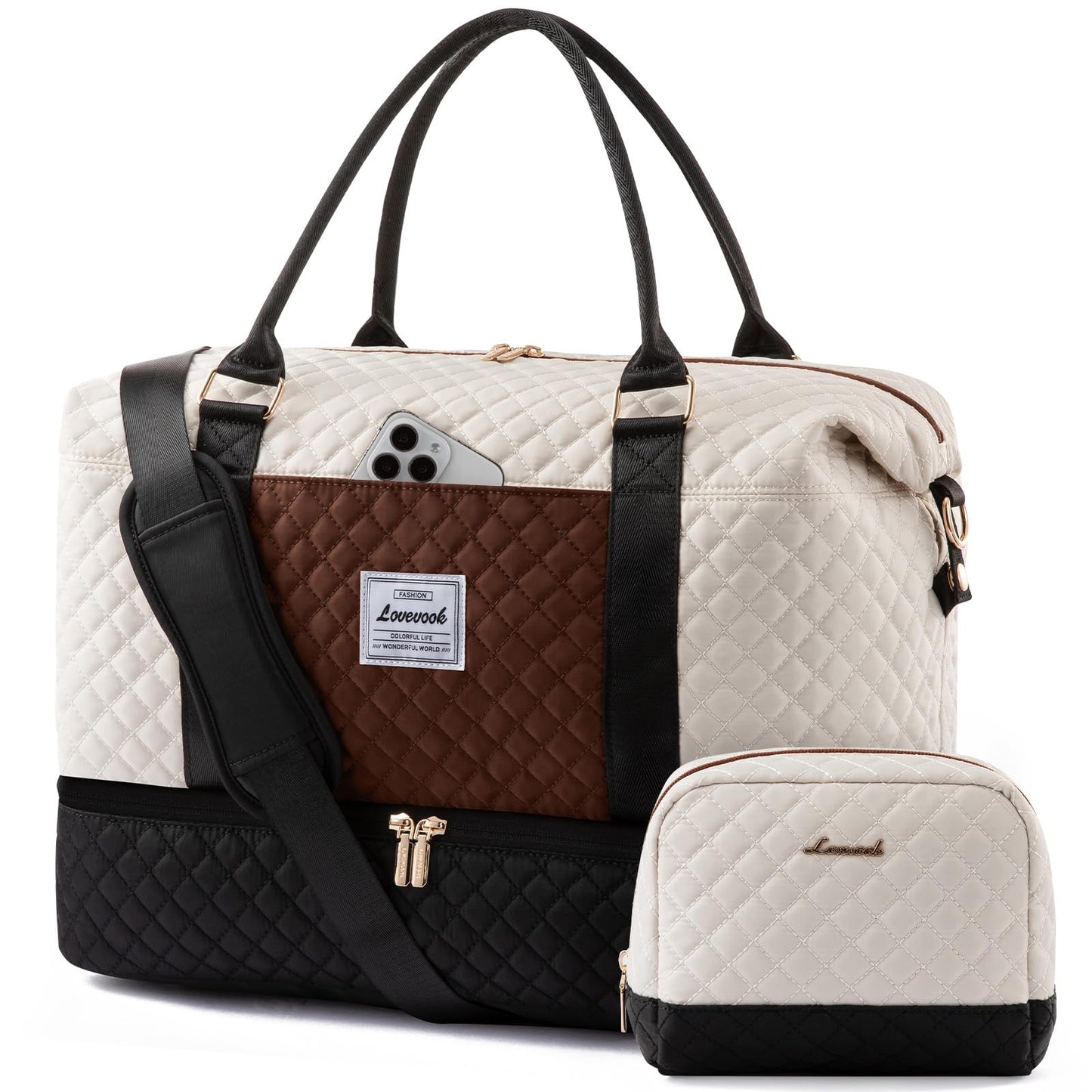 Weekender Travel Bag With Shoe & Wet Pocket