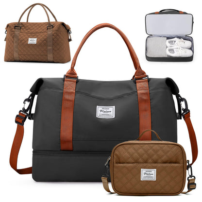 Weekender Travel Bag With Shoe Compartment