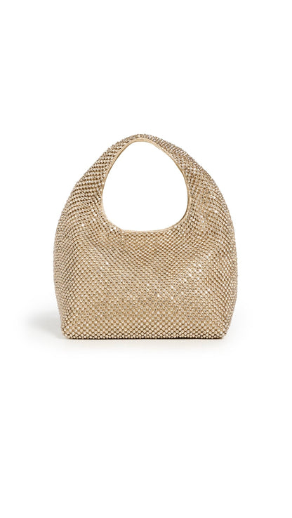 Mini Bucket Clutch Bag With Drawstring Closure