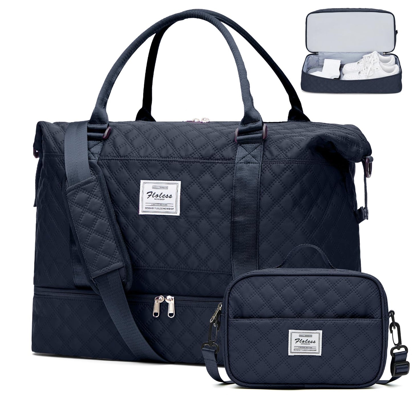 Weekender Travel Bag With Shoe Compartment