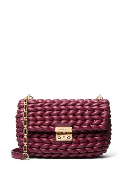 Large Chain Shoulder Bag With Convertible Strap